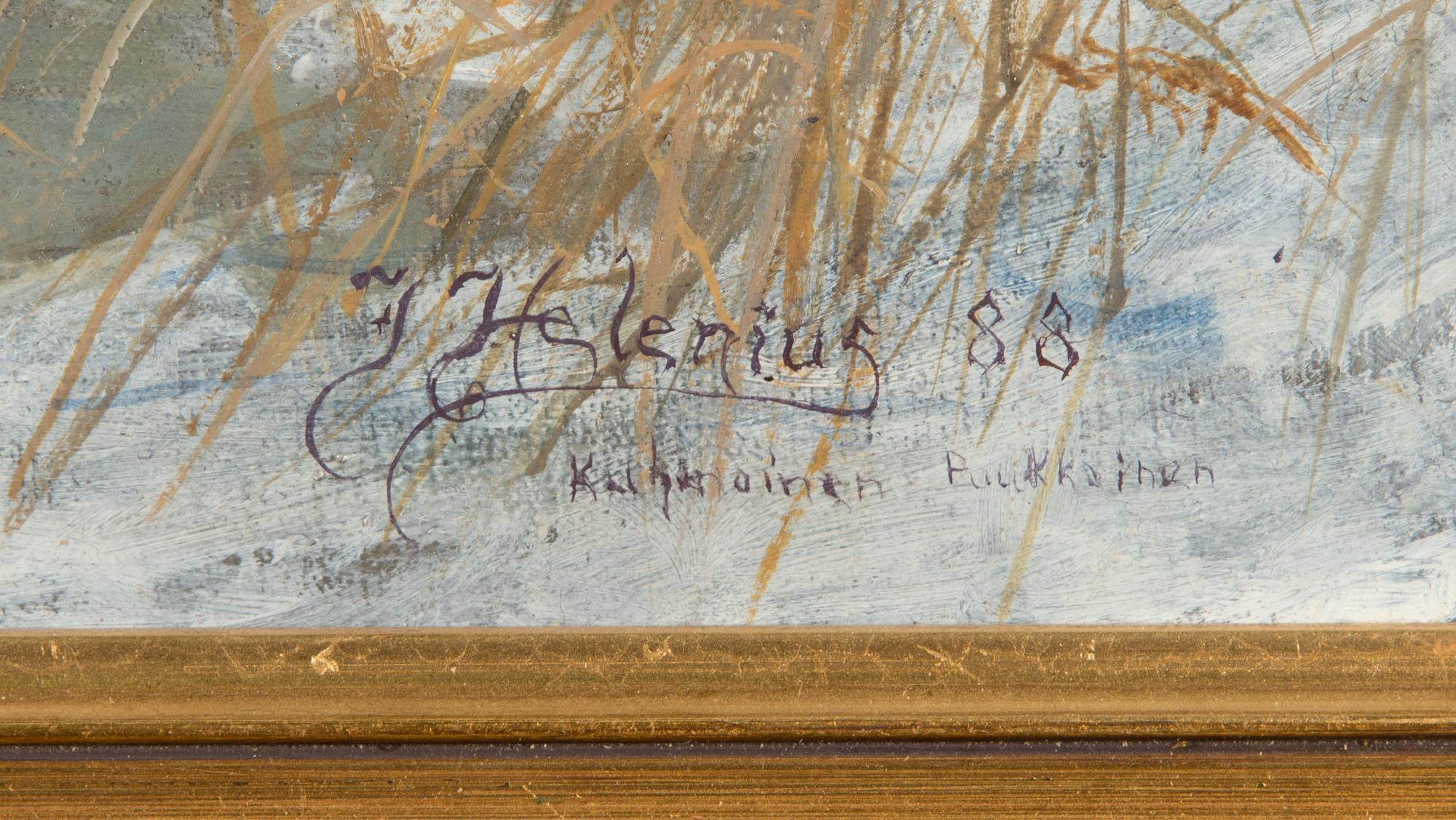 Jorma Helenius, olja på duk, signerad och daterad -88.