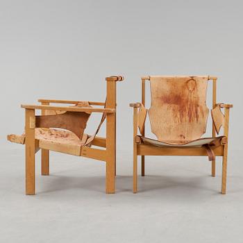 FÅTÖLJ, ett par, "Trienna", Karl Axel Acking, 1950-tal.