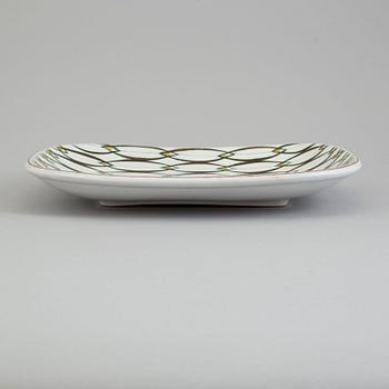 A second half of the 20th century earthenware dish by Stig Lindberg for Gustavsberg.