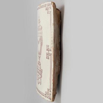 KAKELUGNSDELAR, 3 st, 1700-tal.