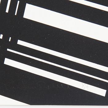 PARTI GRAFIK, 9 delar, mesta dels litografier, b.la C Göran Karlsson, Malcom Morley mm, samtliga signerade.