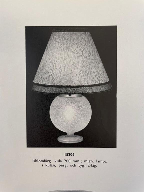 Harald Notini, a table lamp model "15206", Arvid Böhlmarks Lampfabrik, Stockholm, 1930s.