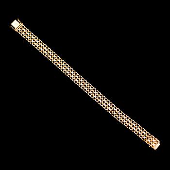 ARMBAND, 18 k guld, EWA 1964. Vikt 15 g.