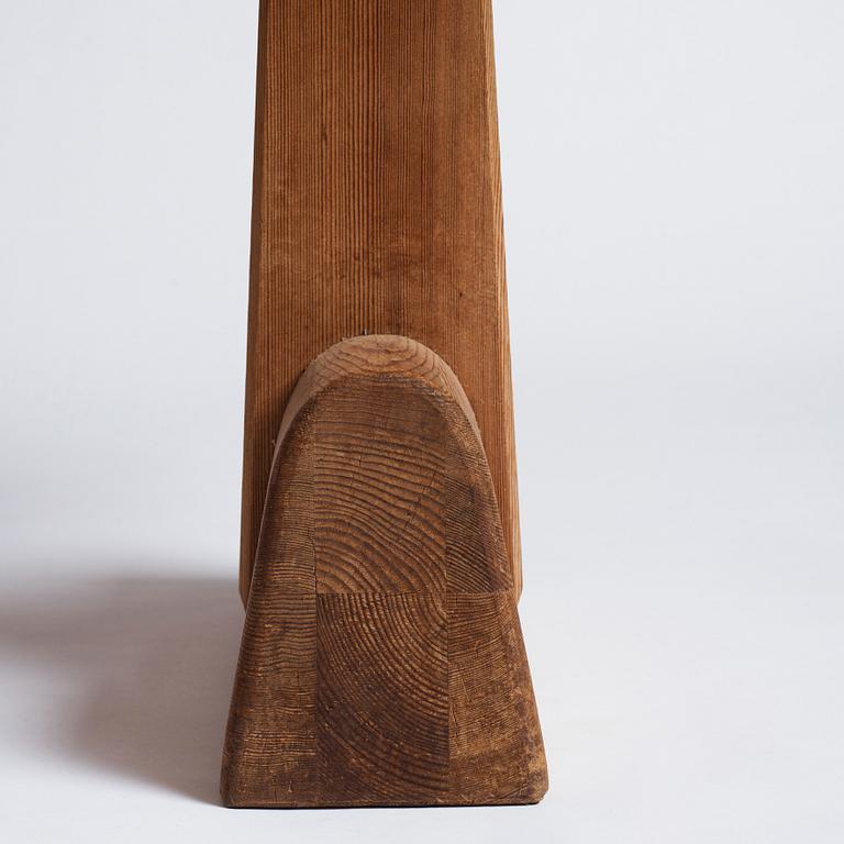 Axel Einar Hjorth, a stained pine "Utö" table, Nordiska Kompaniet, Sweden 1930's.