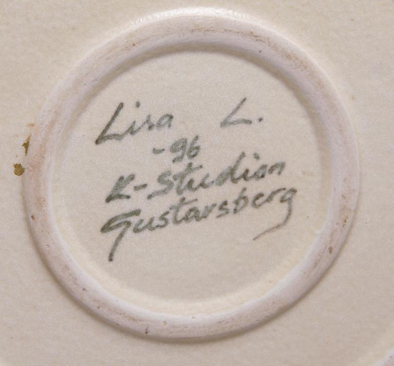 VAS, stengods, Lisa Larson, K-studion, Gustavsberg, dat -96.