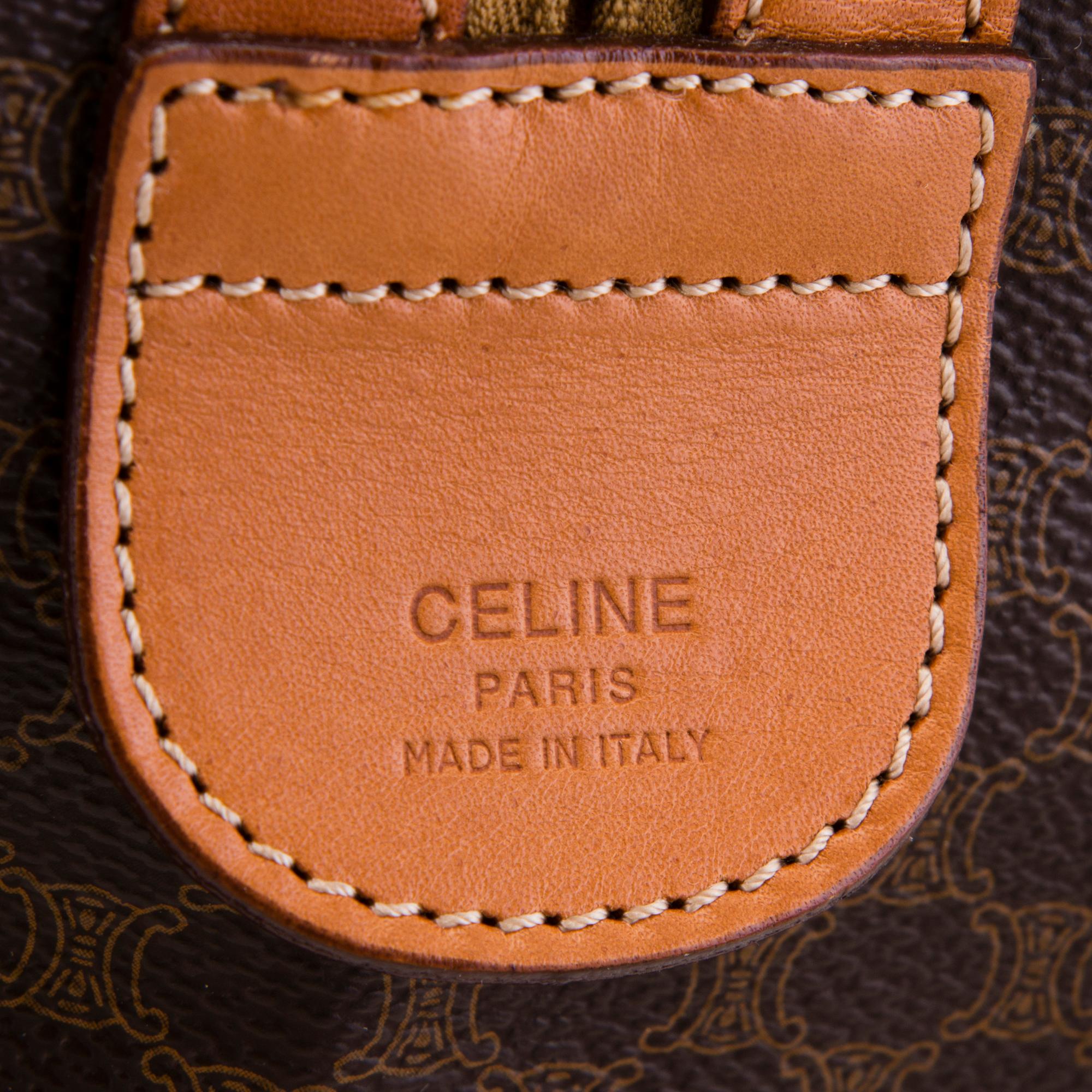 CÉLINE Vintage Macadam Duffel 50 Bag.