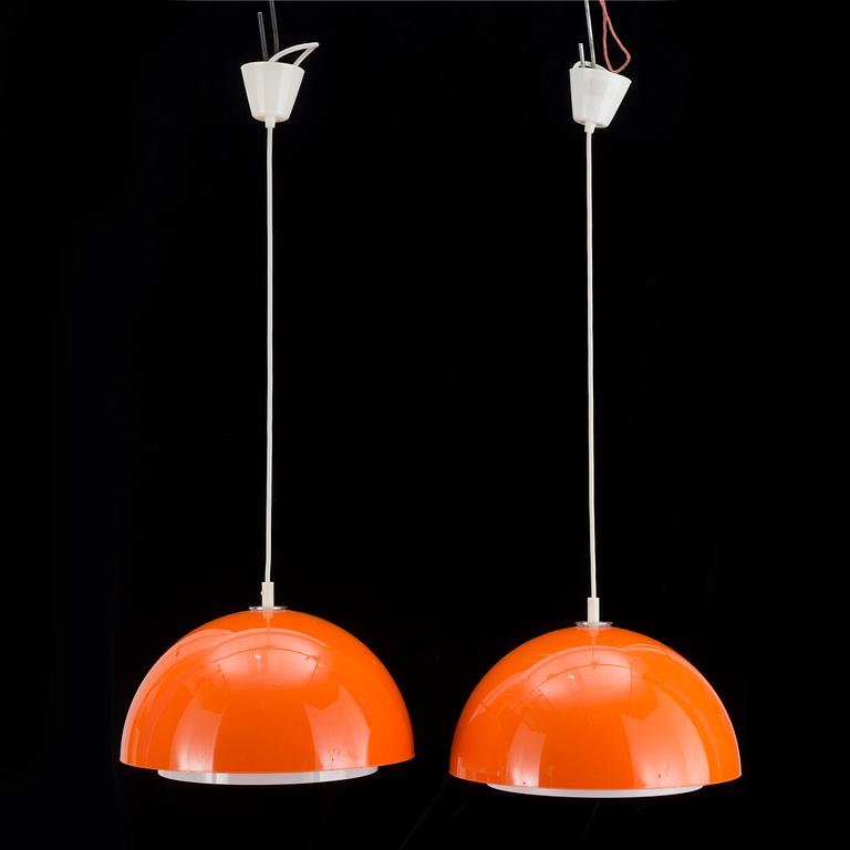 A pair of ceiling lamp by Uno Kristiansson, Luxus.