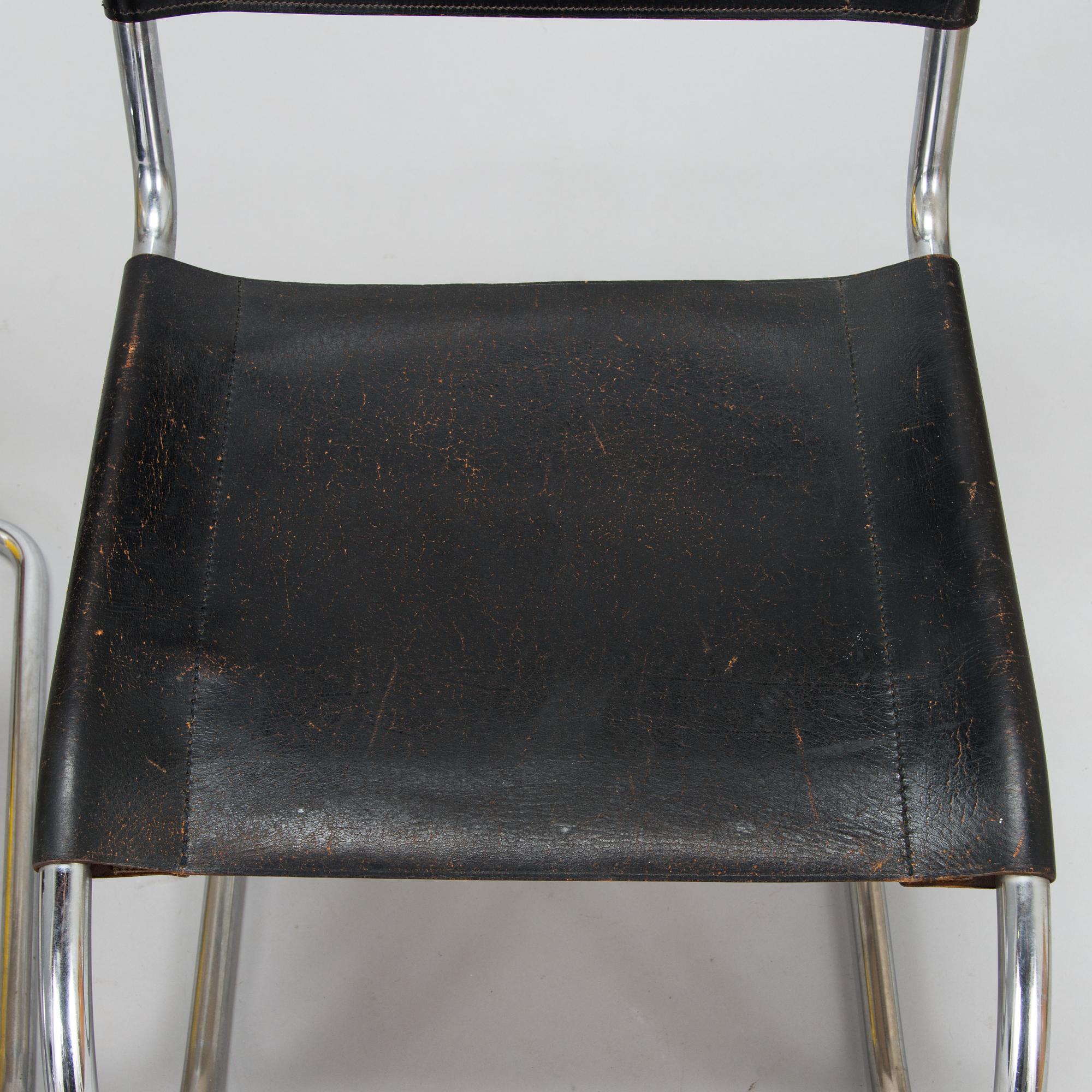 Ludwig Mies van der Rohe, a pair of "MR 10" chairs for Thonet, designed in 1927.