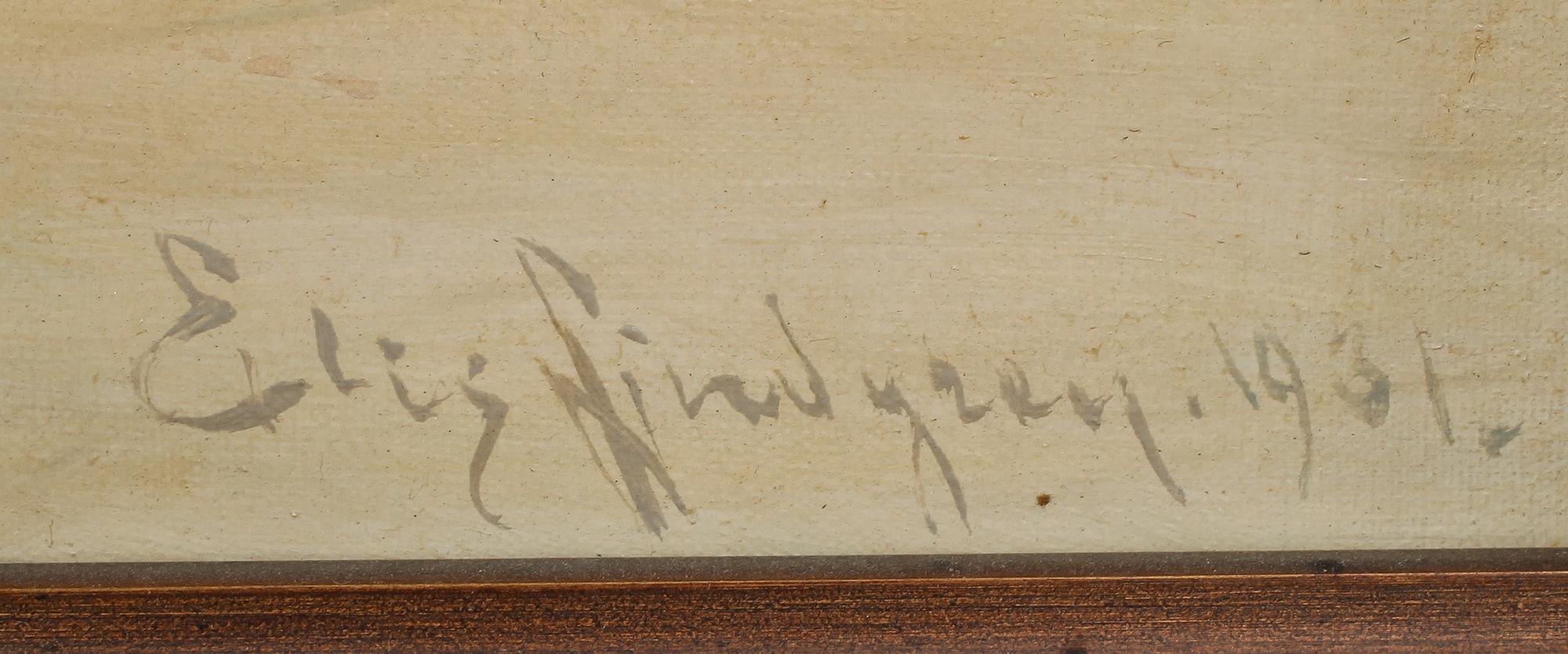 ELIS LINDGREN, olja på duk, signerad och otydligt daterad.