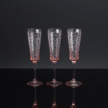 A SET OF 20 champagne glass from Boda Nova Sweden.