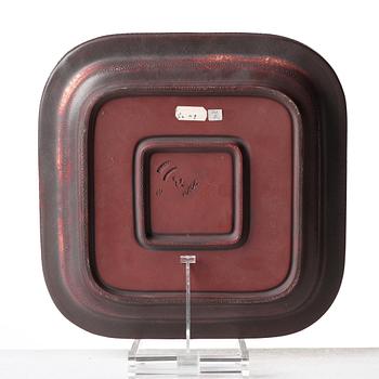 Wilhelm Kåge, a "Farsta" stoneware dish, Gustavsberg studio, Sweden 1960.