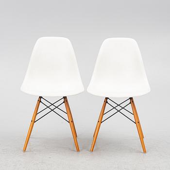 Charles & Ray Eames, stolar, ett par, "Plastic chair DSR", Vitra,