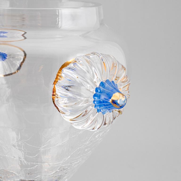 MONICA BACKSTRÖM, lockpokal, glas, signerad, Kosta Boda.