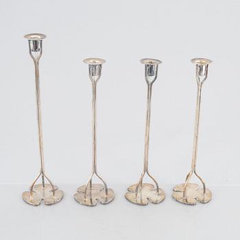 Josef Frank, a set of four 'Köver' candlesticks, Firma Svenskt Tenn.