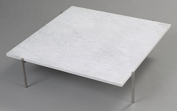 A Poul Kjaerholm 'PK-61A' marble top sofa table, Fritz Hansen, Denmark 2012.