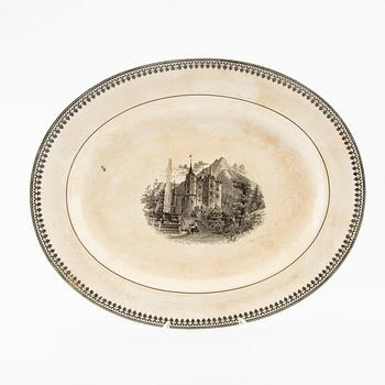 Service 44 dlr, "Old Abbey Ware Alpina" Villeroy & Boch Mettlach Saar Basin circa 1900 stoneware.