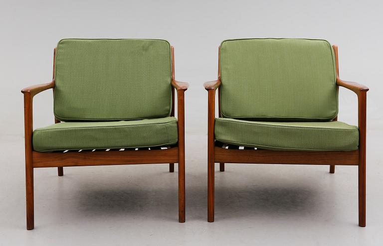 FÅTÖLJER, 1 par, "USA 75", Folke Ohlsson, Dux, 1900-talets andra hälft.