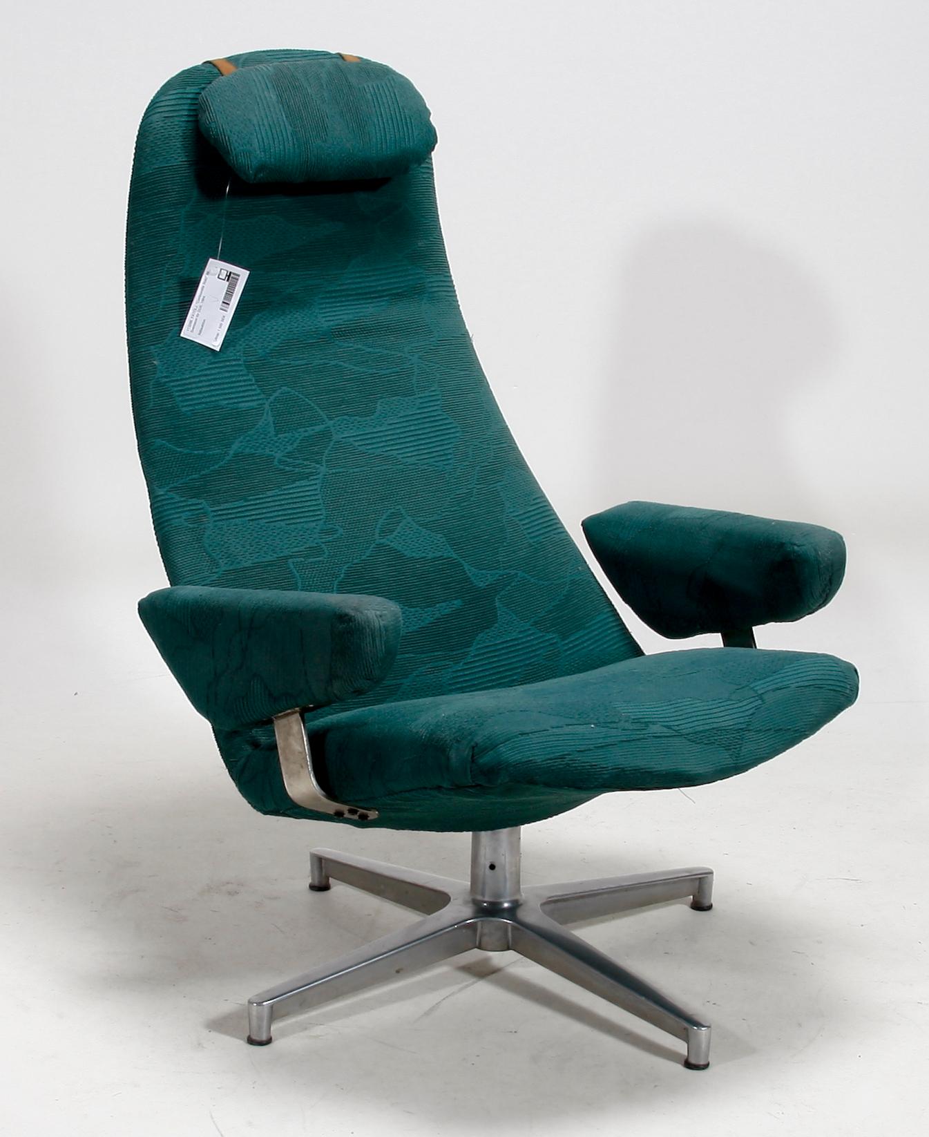 FÅTÖLJ, "Contourette Roto" Alf Svensson för DUX. 1964.