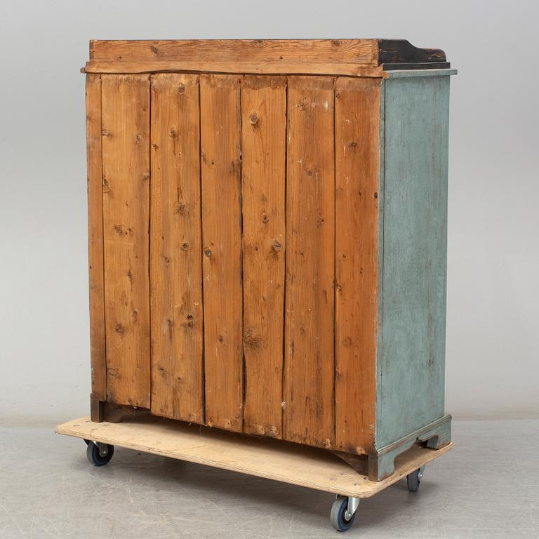 A mid 19th century painted cupboard.
