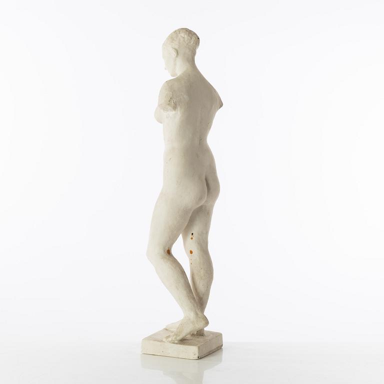 Gudmar Olovson, sculpture. Plaster. Unsigned. Height 59 cm, length 14 cm.