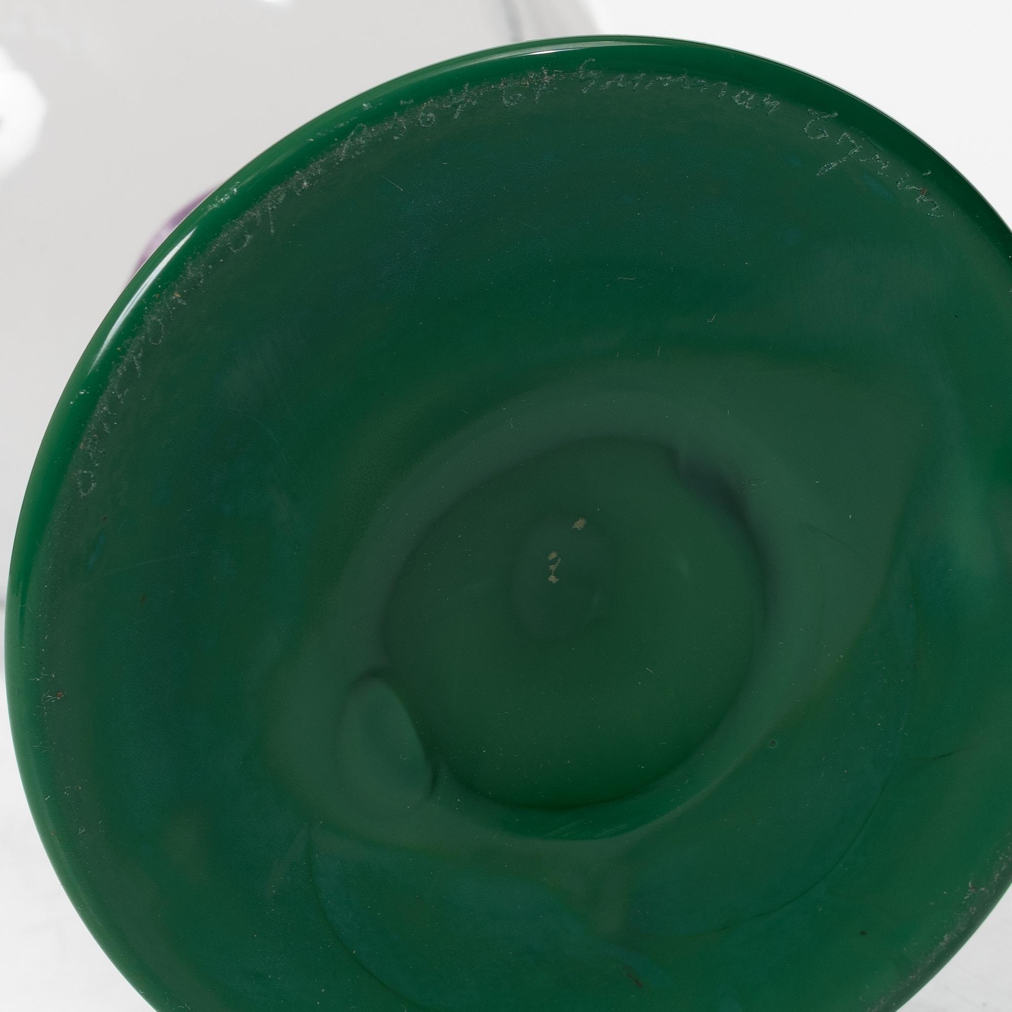 Gunnar Cyrén, Goblet, “Pop Glass”, Orrefors, signed 1967.