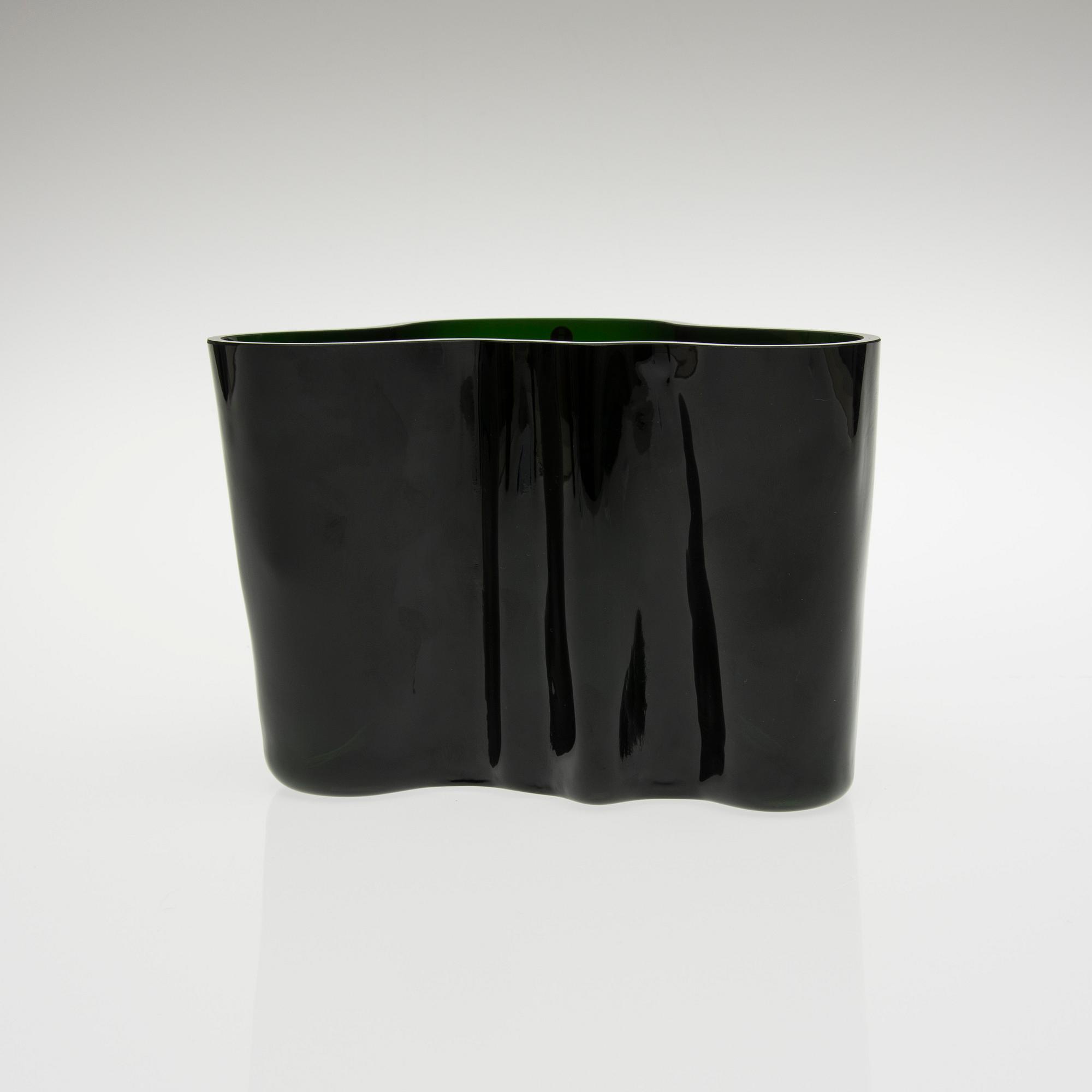ALVAR AALTO, VAS, glas, "Savoy", märkt Alvar Aalto Iittala 2011 sample.