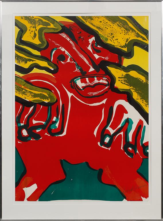 BENGT LINDSTRÖM, färgseriegrafi, signerad och numrerad troligen 22/150.
