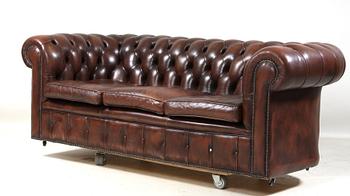 SOFFA, chesterfield, 1900-tal.