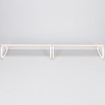 ALVAR AALTO, Two late 20th century shelves for Artek.