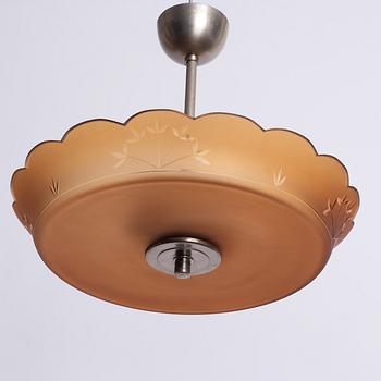 Kosta, attributed to, a ceiling lamp, 1930s.