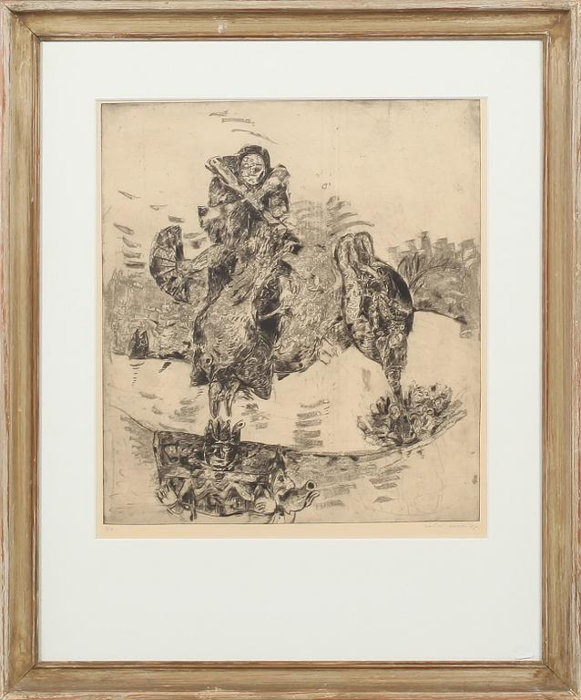 ENDRE NEMES, etsning, signerad, daterad 47 och numrerad 3/50.