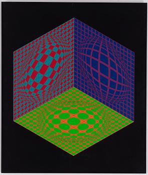 Victor Vasarely, silkscreen, signed and numbered 95/200.