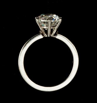 WA BOLIN, ring, briljantslipad diamant, 3.02 ct. Cert. GIA F/VS2.