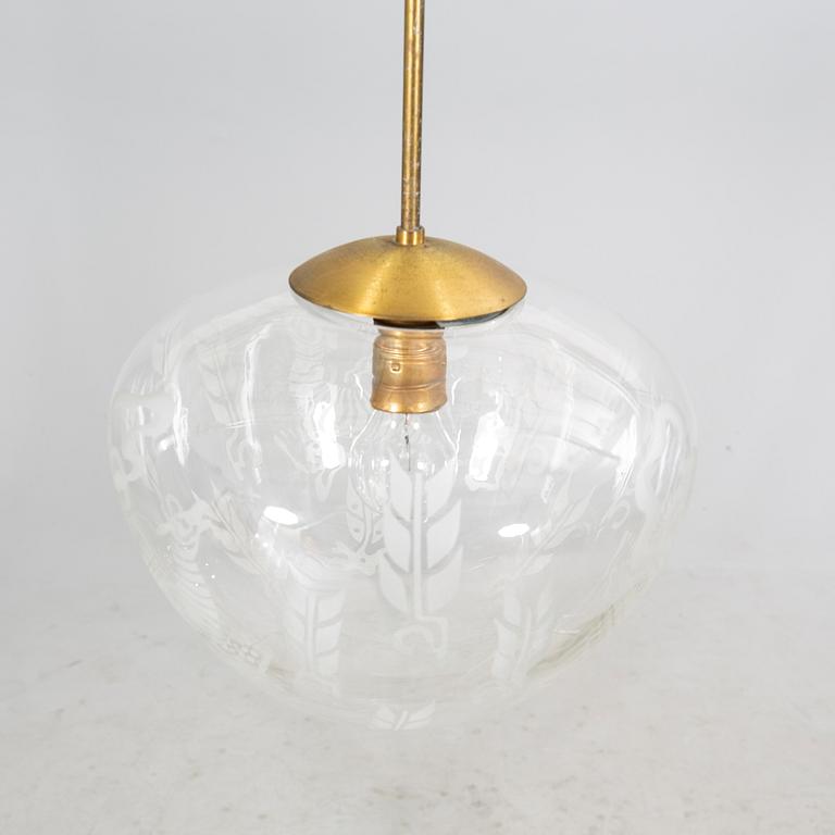 A 1940s ceiling pendant.