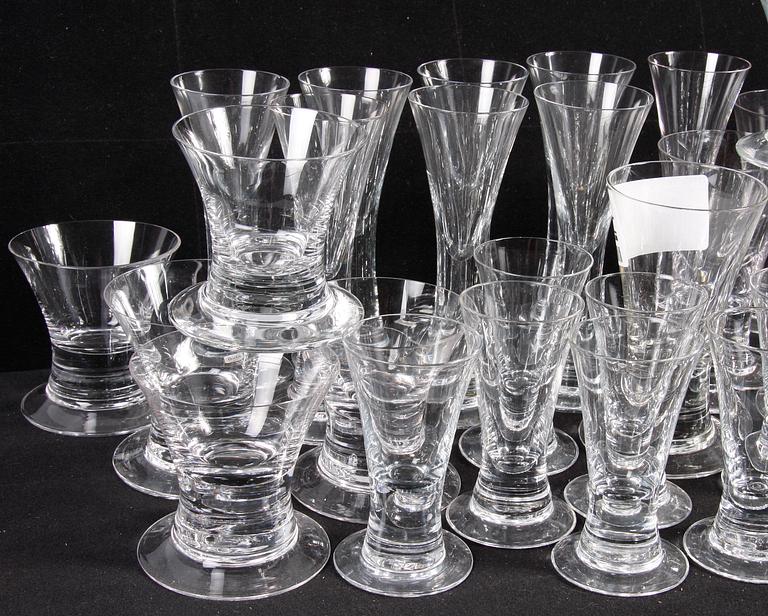 GLASSERVIS, 27 delar, Boda, 1970-tal.
