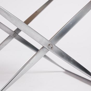 Poul Kjaerholm, a 'PK91' folding stool, edition E Kold Christensen, early 1960s.