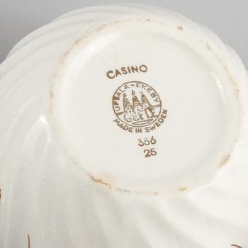 TESERVIS, 27 delar, flintgods, "Casino", Gefle, 1900-talets andra kvartal.