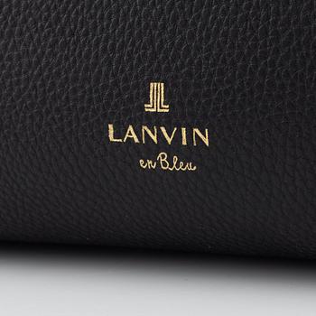 Lanvin a black leather bag.