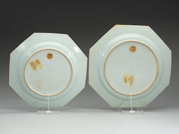 A set of four famille rose serving dishes, Qing dynasty, Qianlong (1736-95).