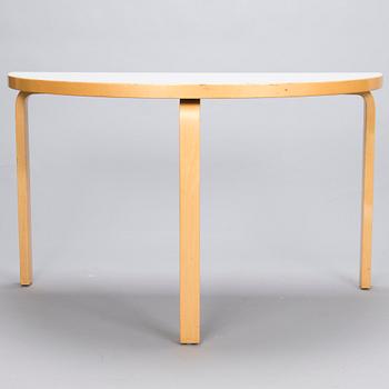 ALVAR AALTO 1990s Half Circle Table 95 by Artek.