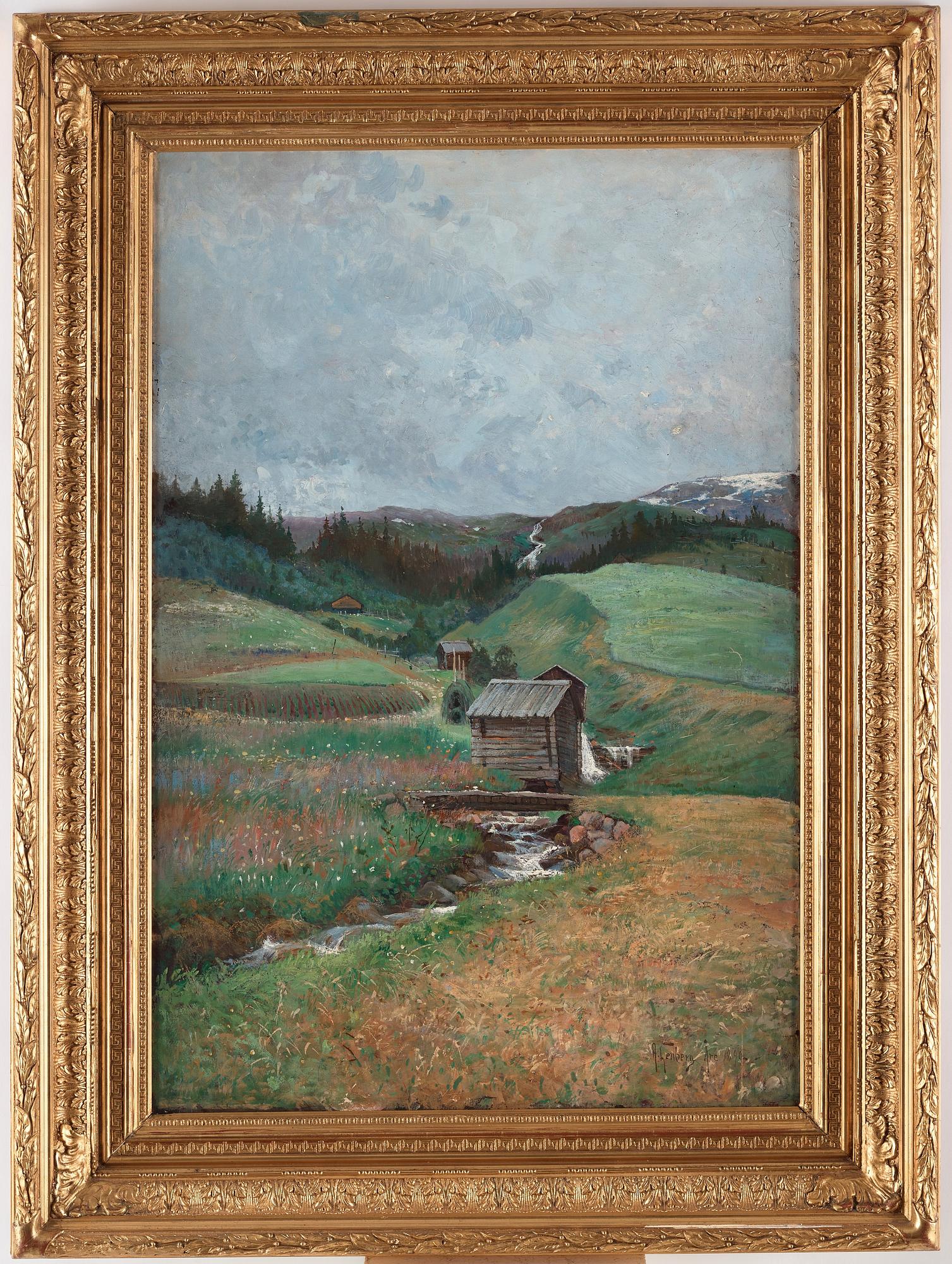 Anton Genberg, Summer landscape from Åre in the north of Sweden.