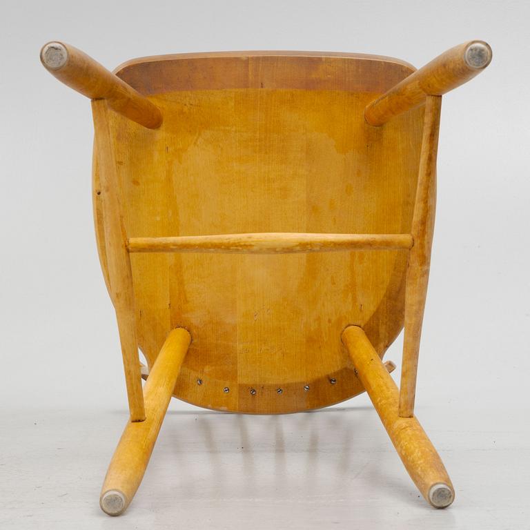 Carl Malmsten, chairs, 4 pcs, 'Lilla Åland', second half of the 20th century.