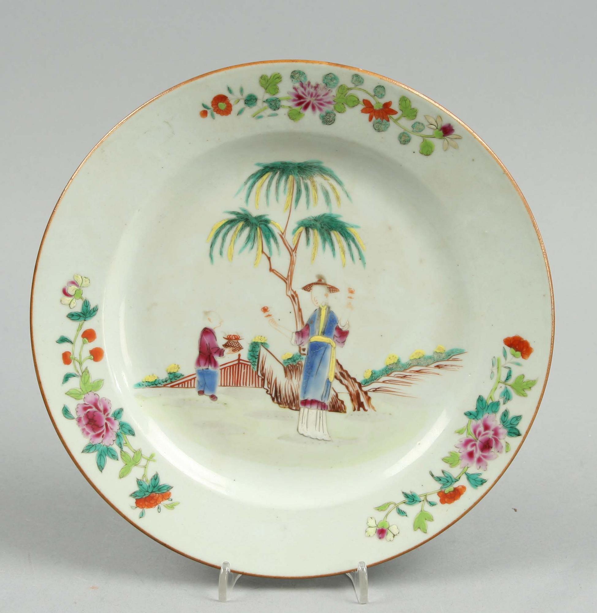 TALLRIK, porslin, Kina, Qianlong, 1700-tal.