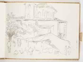 Lotte Laserstein, 4 skissböcker med blyertsteckningar.