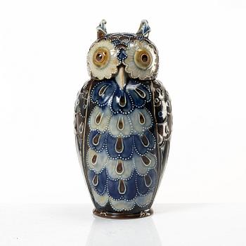 Mark Marshall, tillskriven, urna med lock, stengods, Doulton Lambeth, England, omkring 1900.