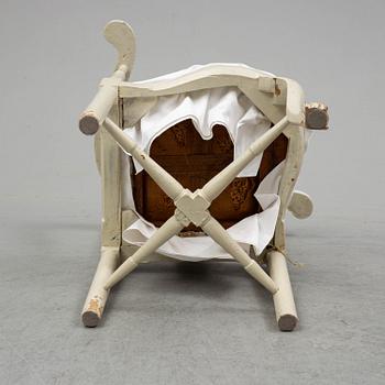 A 18th century corner chair.