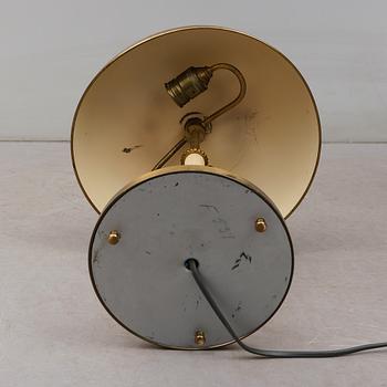 BORDSLAMPA, mässing, 1900-talets första hälft.