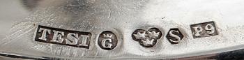 LJUSSTAKAR, 2 par, silver, bl.a. TESI Göteborg 1965 samt 1970.