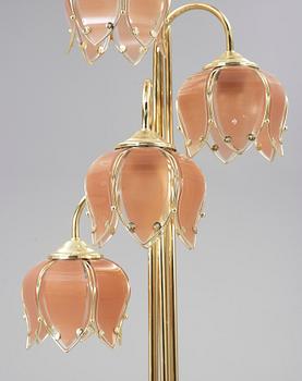 GOLVLAMPA, mässing, 1900-talets hälft.