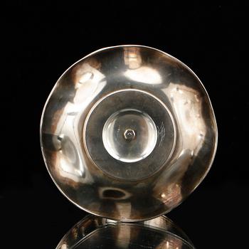 SÅSSKÅL MED FAT, silver, GAB, Stockholm 1924. Vikt ca 530 gram.